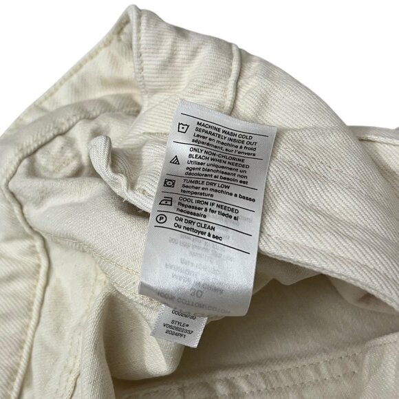 Vince‎ Womens Wide Leg Crop Jeans Cream White 30 Quiet Luxury Minimalist Scandi - Picture 6 of 10